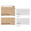 Sobre americano sin ventana de papel verjurado