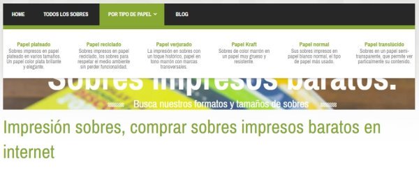 cómo realizar un pedido de sobres impresos por tipo de papel